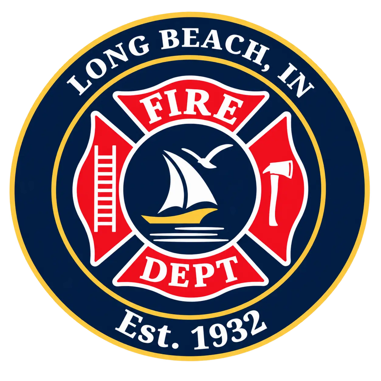Long Beach Volunteer Fire Department patch